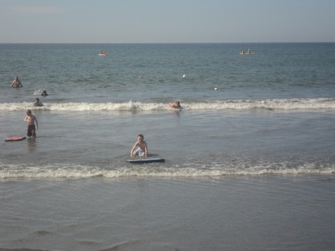 Looking out to Banderas Bay from beach