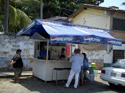 Street Food and Taco Stand in Puerto Vallarta 